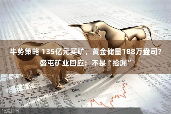 牛势策略 135亿元买矿，黄金储量188万盎司？盛屯矿业回应：不是“捡漏”