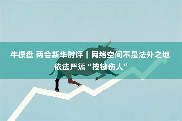 牛操盘 两会新华时评|网络空间不是法外之地 依法严惩“按键伤人”